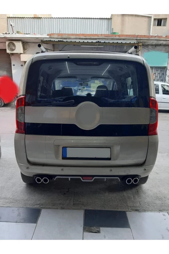 OTO H.İ.T.  FİAT FİRONİO UYUMLU BODY KİT DİFÜZÖR 4 ÇIKIŞ GRİ YUVARLAK ürün görseli 1