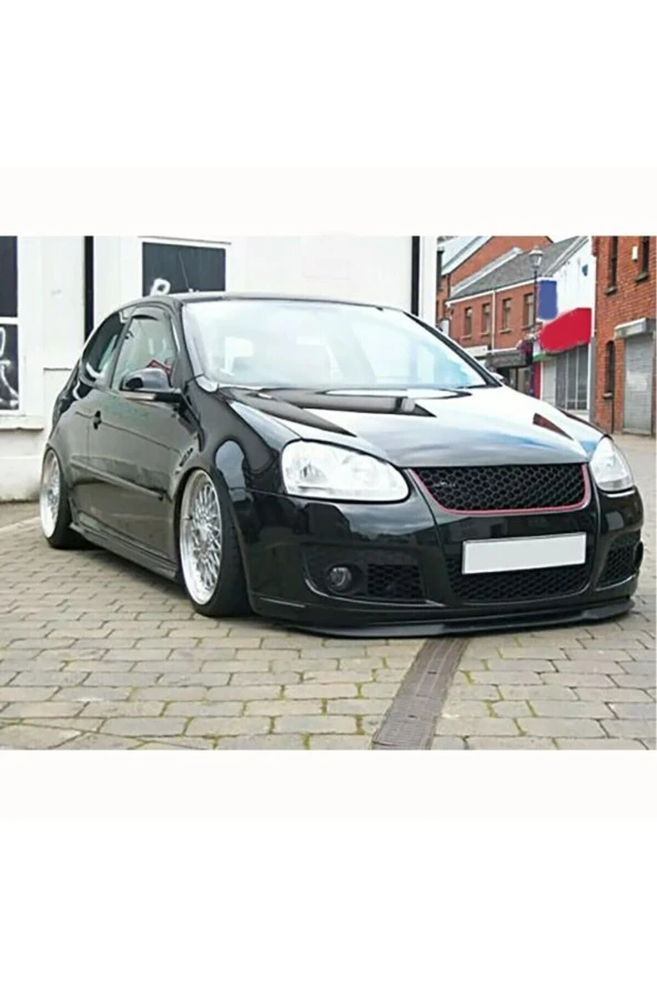 OTO H.İ.T.  VOLKSWAGEN GOLF 5 UYUMLU ÖN TAMPON EKİ CUPRA LİP MAT SİYAH BODY KİT ürün görseli 1
