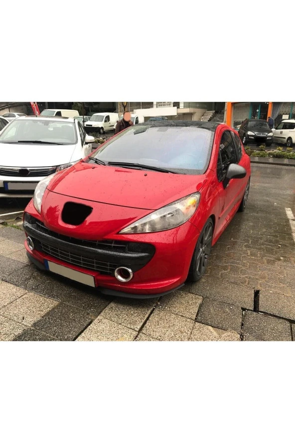 OTO H.İ.T.  PEUGEOT 207 UYUMLU ÖN TAMPON EKİ CUPRA LİP MAT SİYAH BODY KİT ürün görseli 1