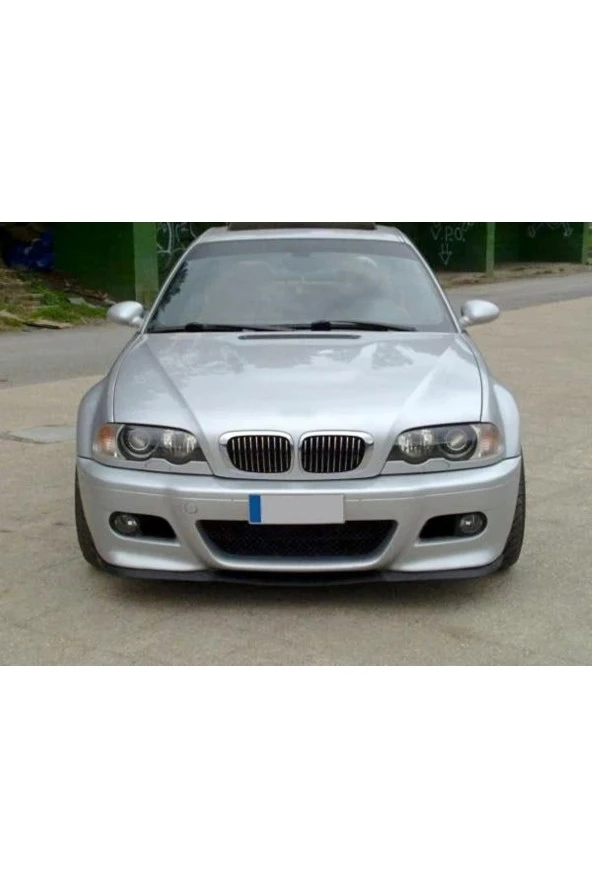 OTO H.İ.T.  BMW E46 BABYFACE UYUMLU ÖN TAMPON EKİ CUPRA LİP MAT SİYAH BODY KİT ürün görseli 1