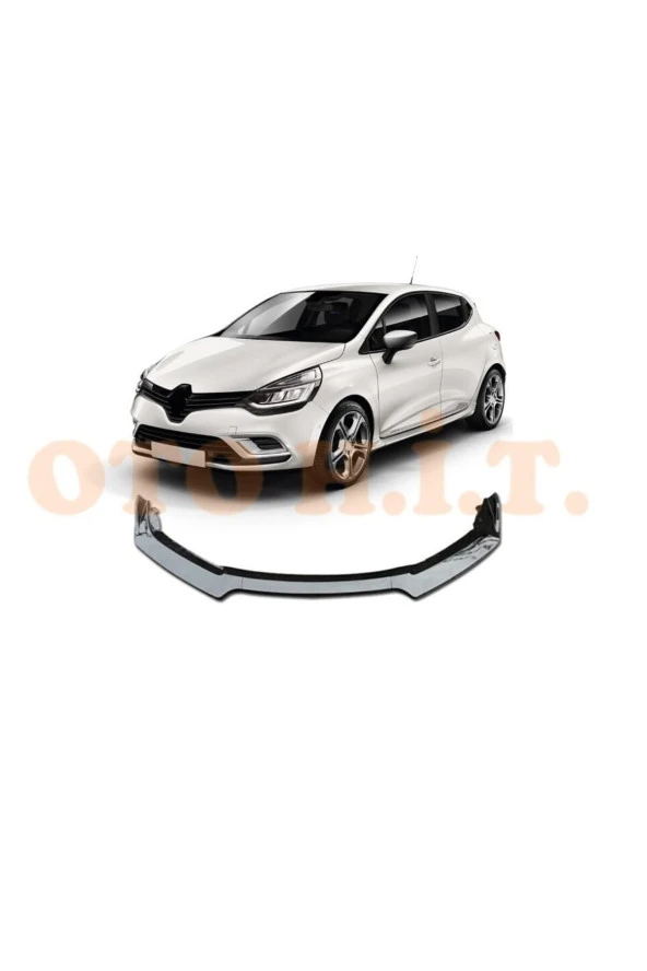 OTO H.İ.T.  Renault Clio 4 Uyumlu Ön Tampon Eki Bodykit Karlık Lip ürün görseli 1