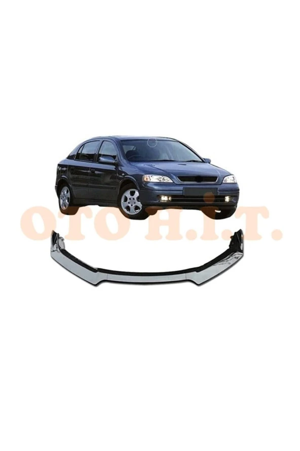 OTO H.İ.T.  Opel Astra G Uyumlu Esnek Ayarlanabilir 3 Parça Kanatlı Piano Black Ön Lip ürün görseli 1