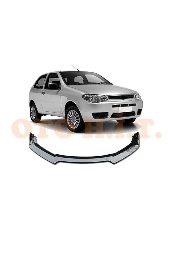 OTO H.İ.T.  Fiat Palio Uyumlu Esnek Ayarlanabilir 3 Parça Kanatlı Piano Black Ön Lip ürün görseli 1