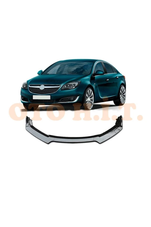 OTO H.İ.T.  Opel Insignia 2009-2017 Uyumlu Esnek Ayarlanabilir 3 Parça Kanatlı Piano Black Ön Lip ürün görseli 1