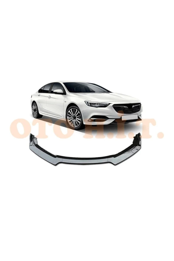 OTO H.İ.T.  Opel Insignia 2017 Ve Üzeri Uyumlu Esnek Ayarlanabilir 3 Parça Kanatlı Piano Black Ön Lip ürün görseli 1