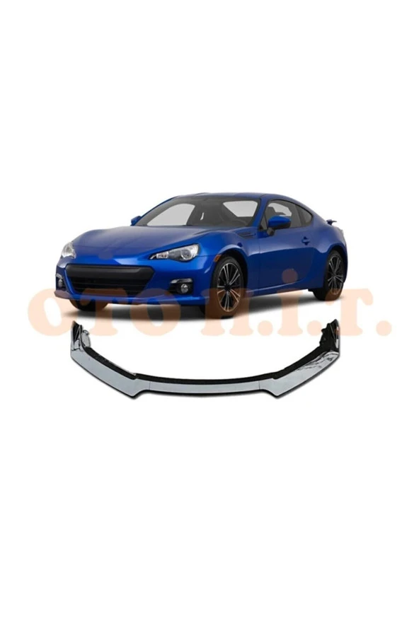 OTO H.İ.T.  Subaru Brz Uyumlu Esnek Ayarlanabilir 3 Parça Kanatlı Piano Black Ön Lip ürün görseli 1