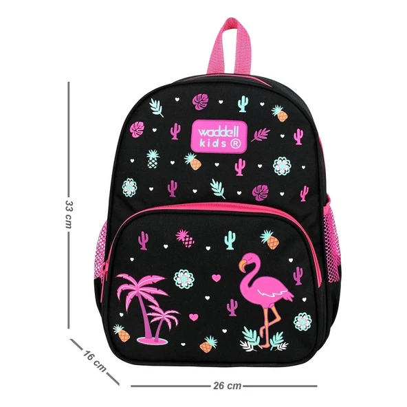 Waddell Flamingo Desenli Anaokulu Kreş Sırt Çantası 24118 ürün görseli 1