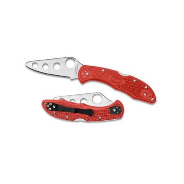 SPYDERCO C11TR DELICA TRAINER KIRMIZI CAKI ürün görseli 1
