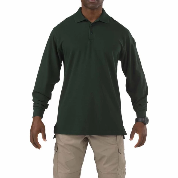 5.11 PROFESSIONAL POLO UZUN KOLLU YESIL ürün görseli 1