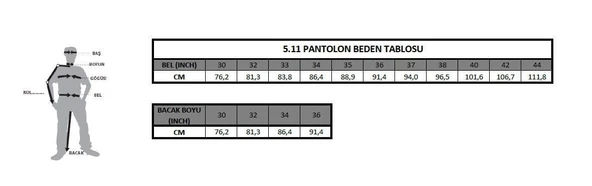 5.11 PATROL RAIN SIYAH PANTOLON - Resim 11