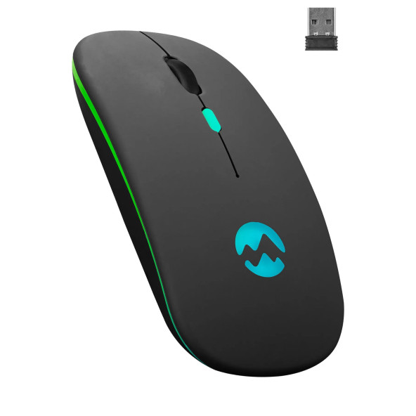 Everest Smw-710 Usb 2.4ghz Siyah Ledli 800/1200/1600dpi Şarjlı Kablosuz Mouse ürün görseli 1