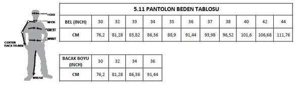 5.11 STRIKE W-FLEX-TAC PANTOLON STONE - Resim 8