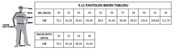 5.11 STRIKE W-FLEX-TAC PANTOLON STONE - Resim 4