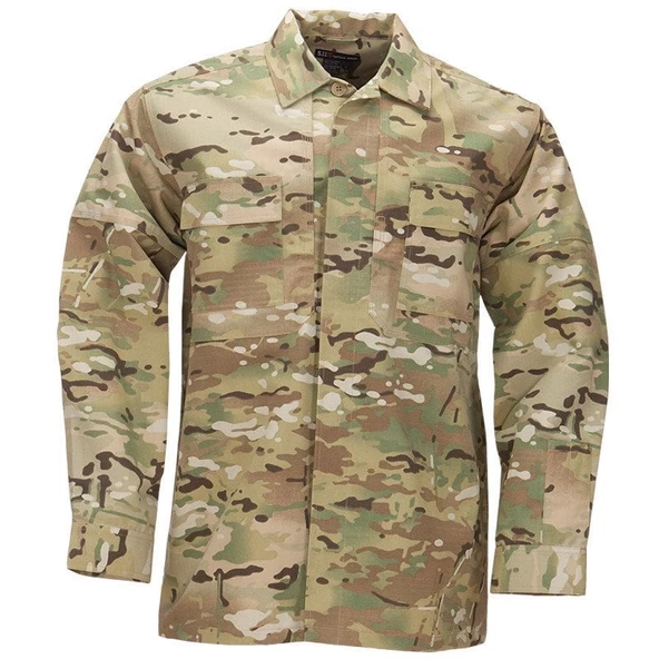 5.11 RIPSTOP TDU L/S SHIRT MULTICAM - Resim 6