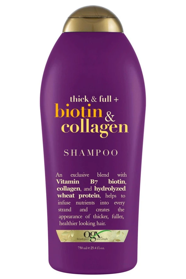 OGX Biotin Collagen Şampuan 750ML ürün görseli 1