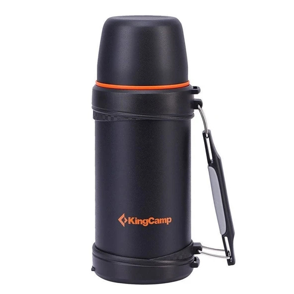 KINGCAMP 750 ML VACUUM SIYAH TERMOS - Resim 11
