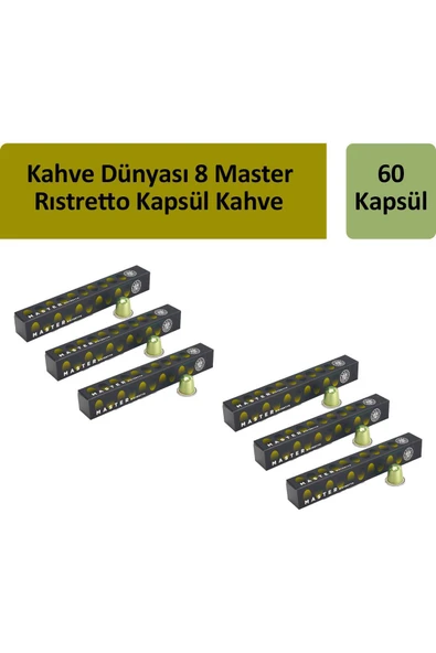 Kahve Dünyası 8 Master Rıstretto Kapsül Kahve x 6 Adet ürün görseli 1