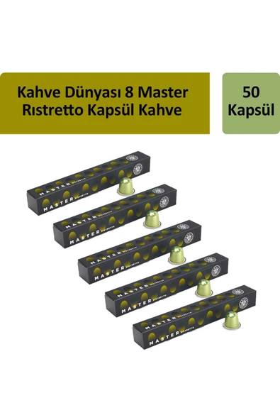 Kahve Dünyası 8 Master Rıstretto Kapsül Kahve x 5 Adet ürün görseli 1