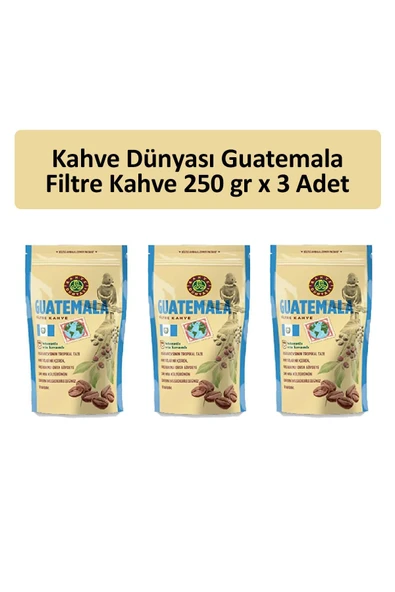 Kahve Dünyası Guatemala Filtre Kahve 250 gr x 3 Adet ürün görseli 1