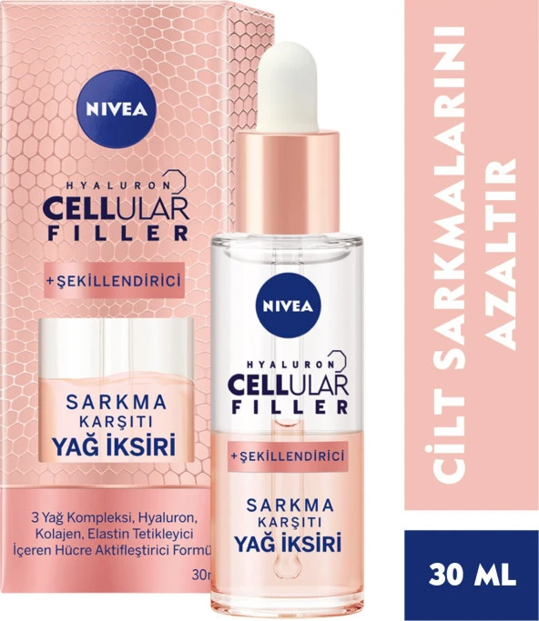 Nivea Hyaluron Cellular Filler Şekillendirici  Sarkma Karşıtı Yağ İksiri ürün görseli 1