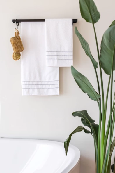 Etnik Desen 2'li Banyo Havlu Seti I Hamam Takımı I Çeyizlik Set I 50x85cm + 70x140cm ürün görseli 1