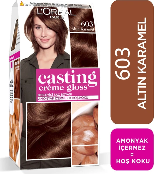 L'Oréal Paris Casting Crème Gloss Saç Boyası - 603 Altın Karamel ürün görseli 1