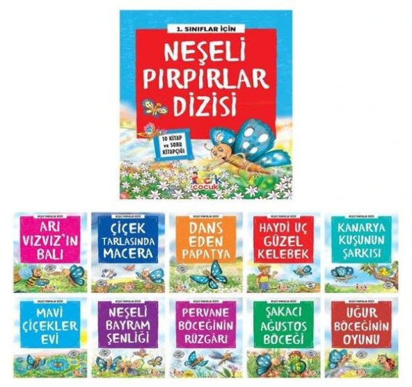 Bıcırık 1. Sınıflar İçin Neşeli Pırpırlar Dizisi Seti 10 Kitap ürün görseli 1