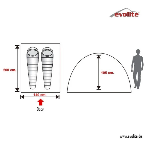 Evolite Trip Mono Dome 2 Kişilik Çadır - Resim 9