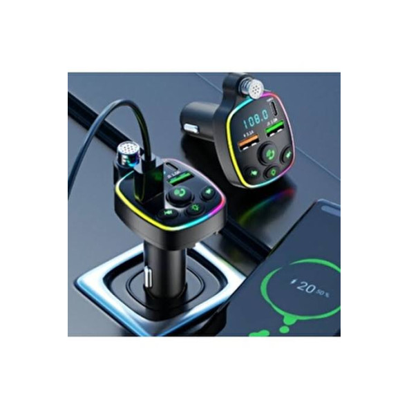 KT-326 Araç FM radyo transmitter müzik çakmak girişli ürün görseli 1