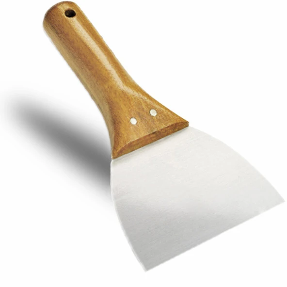 Paslanmaz Çelik Ispatula 10cm Restoran Mutfak Gıda Aşcı Pasta Hamur Tava Spatulası ürün görseli 1
