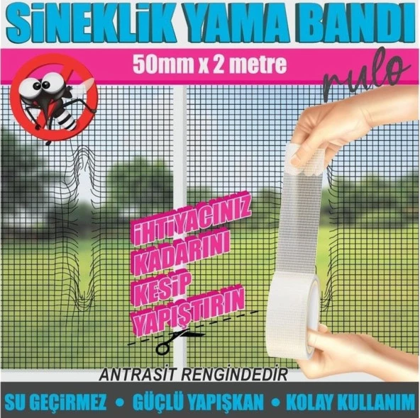 Sineklik Tamir Bantıı Sineklik Tamir Yaması Kendinden Yapışkanlı Rulo 50mmx2Mt ürün görseli 1