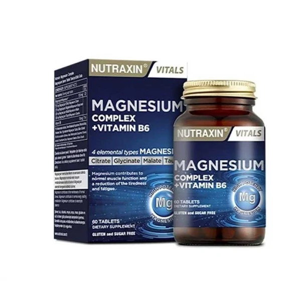 Nutraxin Magnesium Complex Vitamin B6 60 Tablet ürün görseli 1