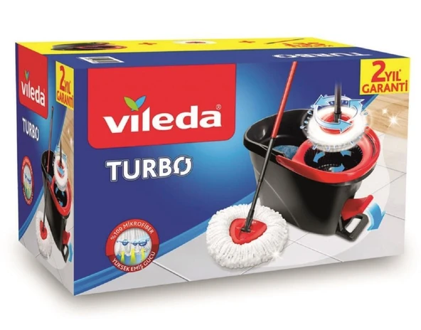 Vileda Turbo Döner Hazneli Pedalı Temizlik Seti ürün görseli 1