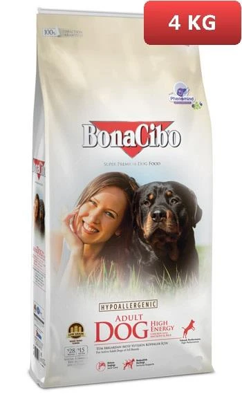 Bonacibo Adult Dog Yüksek Enerjili Köpek Maması 4 Kg ürün görseli 1