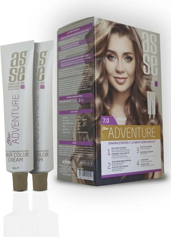 Asse Adventure Set Saç Boyası No:7.0 Kumral ürün görseli 1