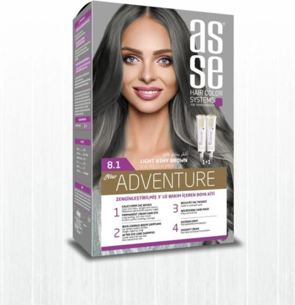 Asse Adventure Set Boya No:8.1 Açık Küllü Kumral ürün görseli 1