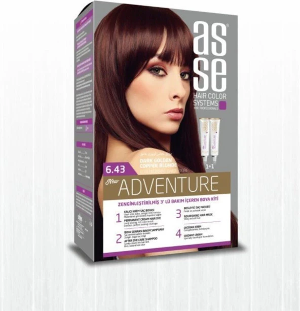 Asse Adventure Set Boya No:6.43 Koyu Kumral Bakır Dore ürün görseli 1