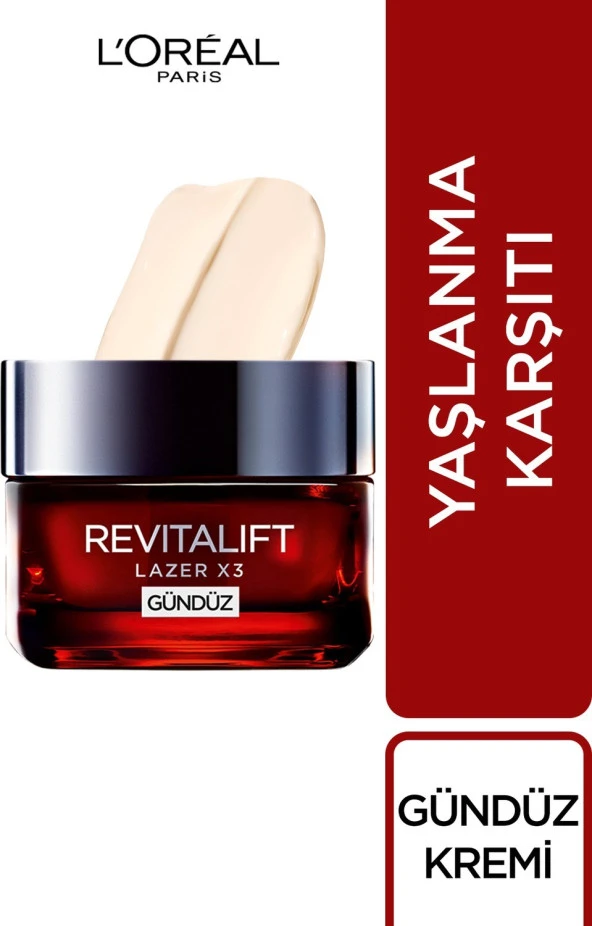L'Oréal Paris Revitalift Lazer X3 Yoğun  Gündüz Bakım Kremi ürün görseli 1