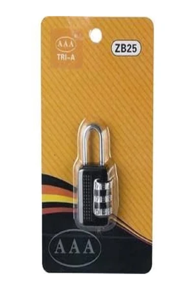TRI-A 25 mm Şifreli Asma Kilit 2 Adet - Resim 2