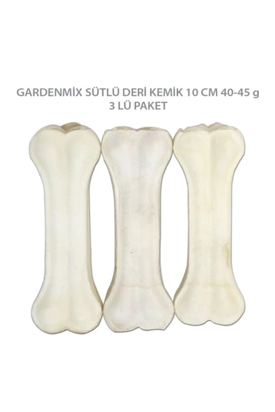Gardenmix Sütlü Deri Kemik 10cm 40-45 G 3'lü ürün görseli 1