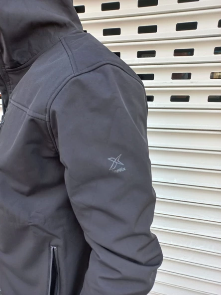 KİNETİX SİYAH RENK BASIC SOFTSHELL MONT - Resim 4