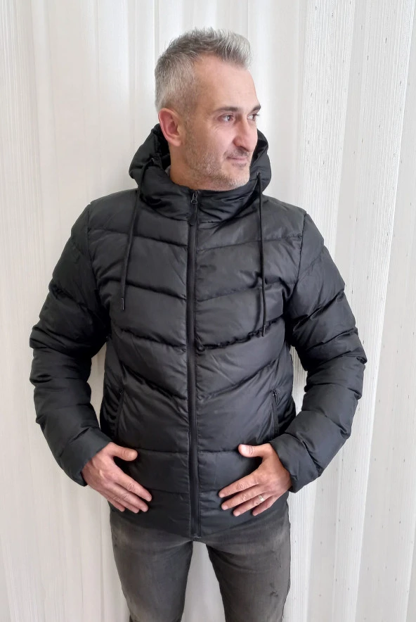 KİNETİX 2SN541 MARIO COAT SİYAH MONT - Resim 2