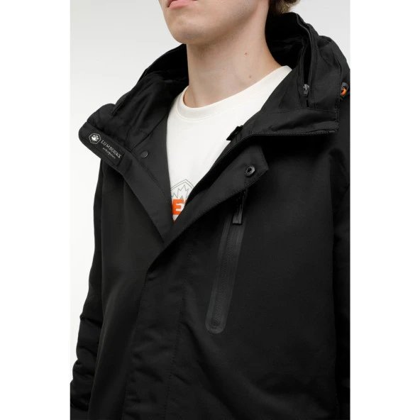 LUMBERJACK PENGUEN COAT SİYAH RENK MONT - Resim 5
