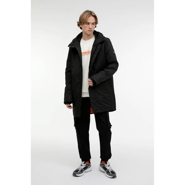LUMBERJACK PENGUEN COAT SİYAH RENK MONT - Resim 3