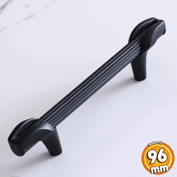 Duru 96 mm Siyah Metal Kulp Mobilya Çekmece Mutfak Dolabı Kulpları Kapak Dolap Kulpu Kulbu Siyah ürün görseli 1