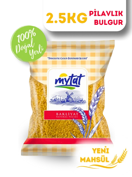 Mytat Doğal Yerli Üretim Pilavlık Bulgur 2.5 kg ürün görseli 1