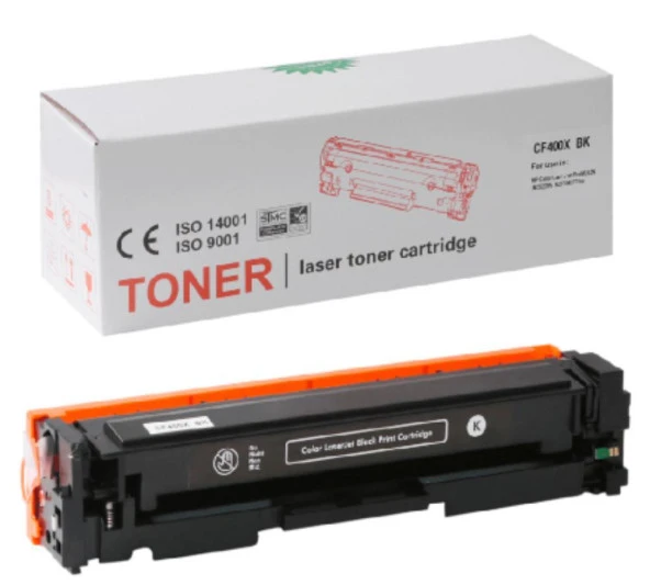 HP Uyumlu CF400X (201X) & CANON Uyumlu CRG-045HK Toner Siyah ürün görseli 1
