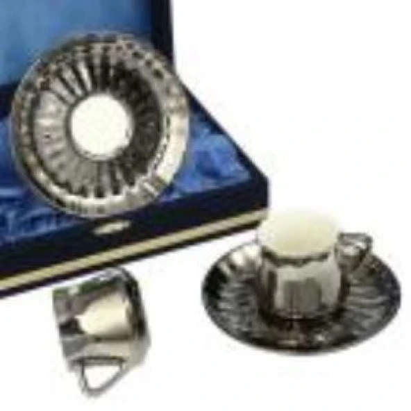 Evdema COLLECTION PLATİN 2 Lİ KAHVE FİNCANI ürün görseli 1