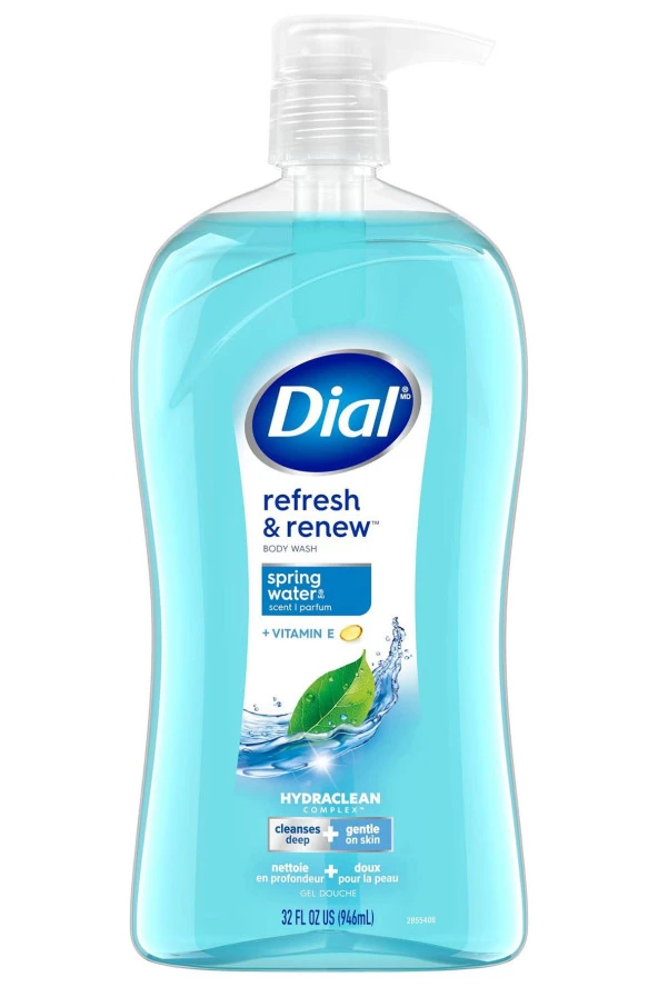Dial Refresh & Renew Spring Water Vücut Şampuanı 946ML ürün görseli 1