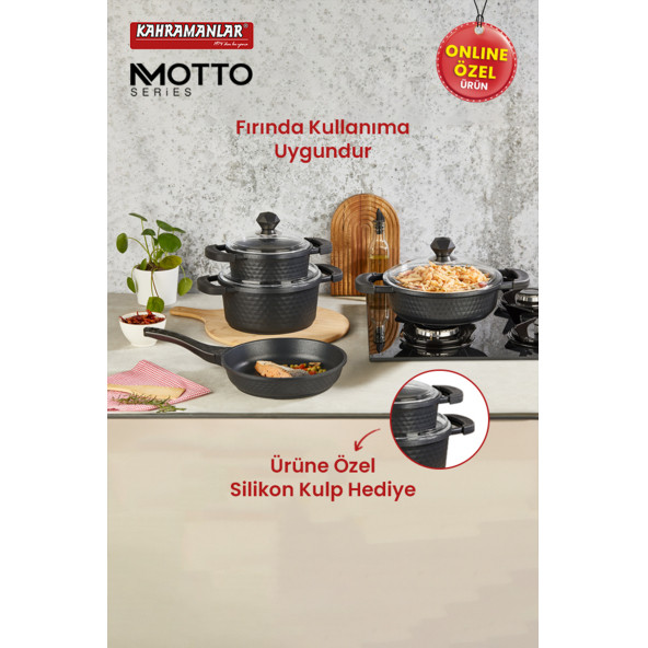 Motto Prime 7 Parça Döküm Tencere Seti ürün görseli 1